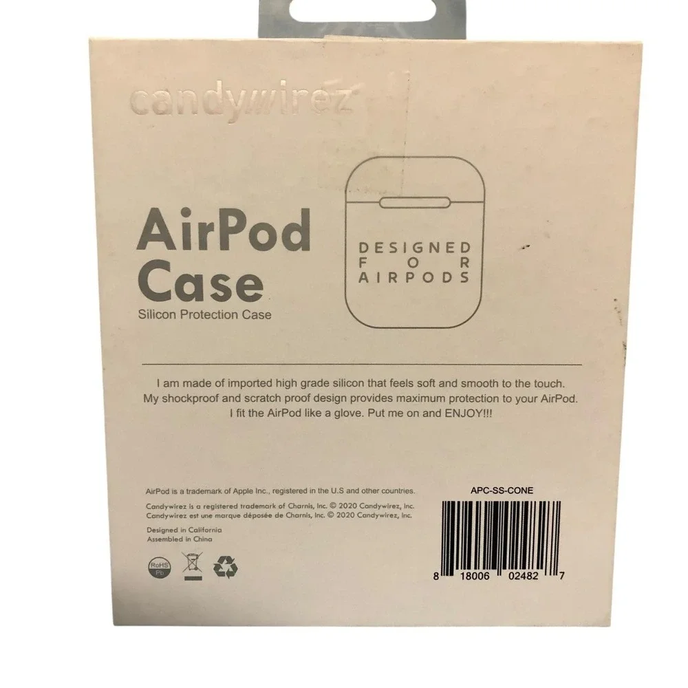 Candywirez Ice Cream Cone AirPods Case with Strawberry Design